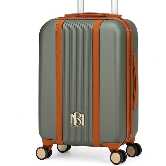 Badgley Mischka Mia 26”Luggage Spinner Vintage Vegan Exp Travel Bag suitcase - Picture 2 of 14